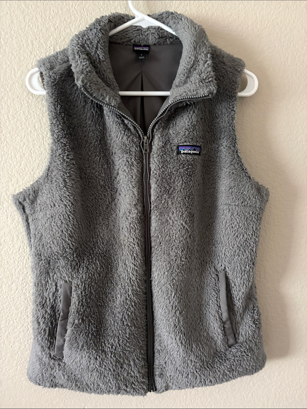 Patagonia Gray Sherpa Fleece Vest